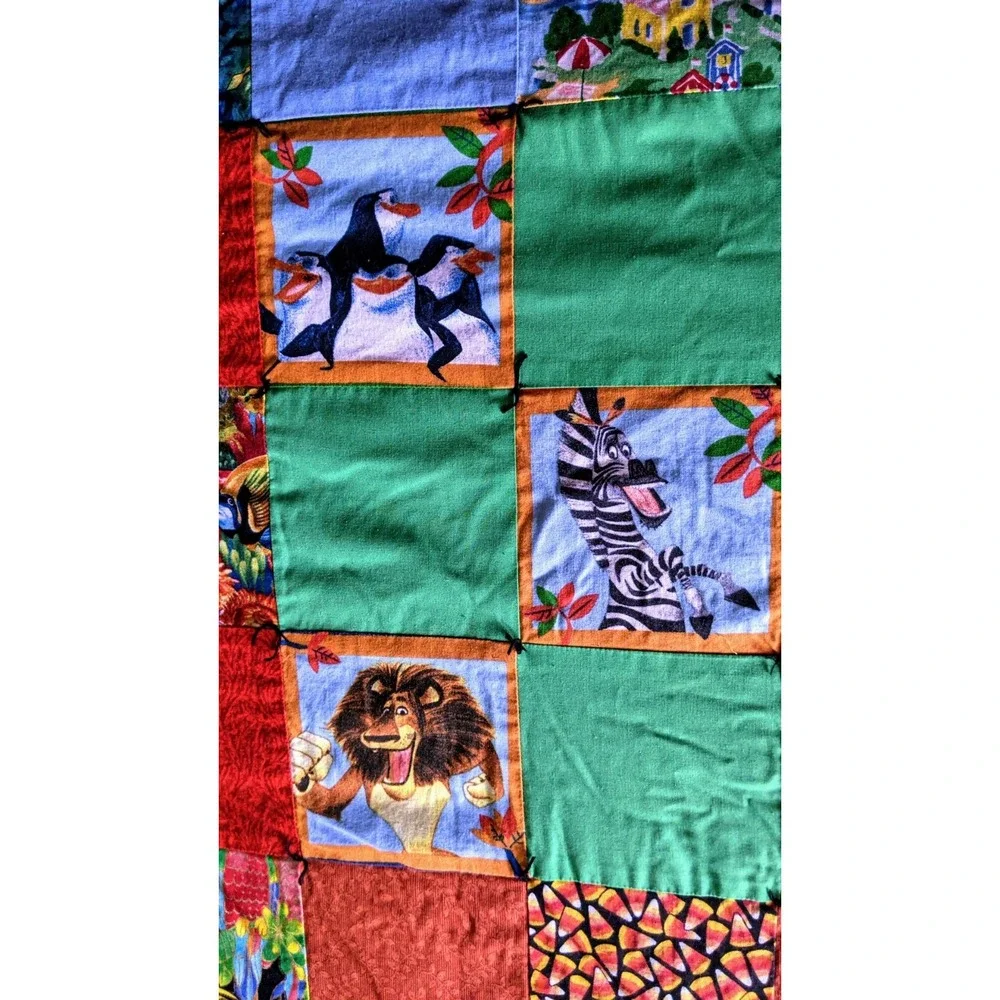 Handmade Cute Children's Quilt 74.5 x 88.5
